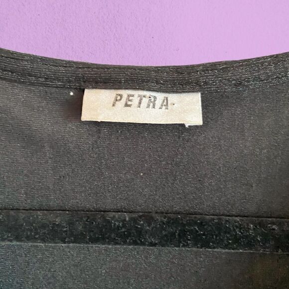 Vintage 90’s little black mini dress lace hem - Picture 7 of 11